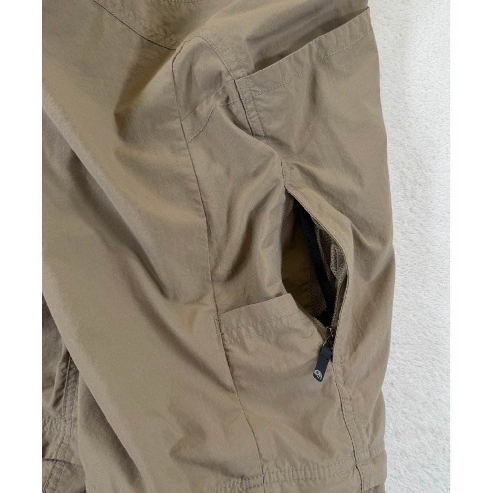 Mountain Hardwear Womens Convertible Hiking Pants Khaki Tan Size 8/34 Zip Off - Picture 9 of 15